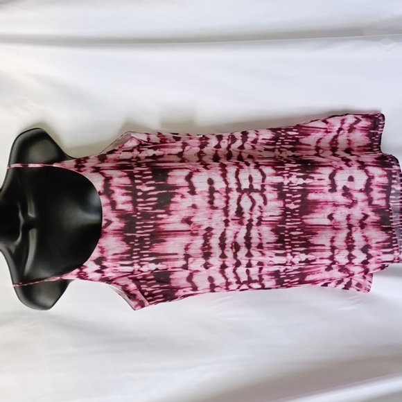 Decree Slip Dress size XL, pink & black, scoop front, v-back, lined, NWT - Picture 1 of 10